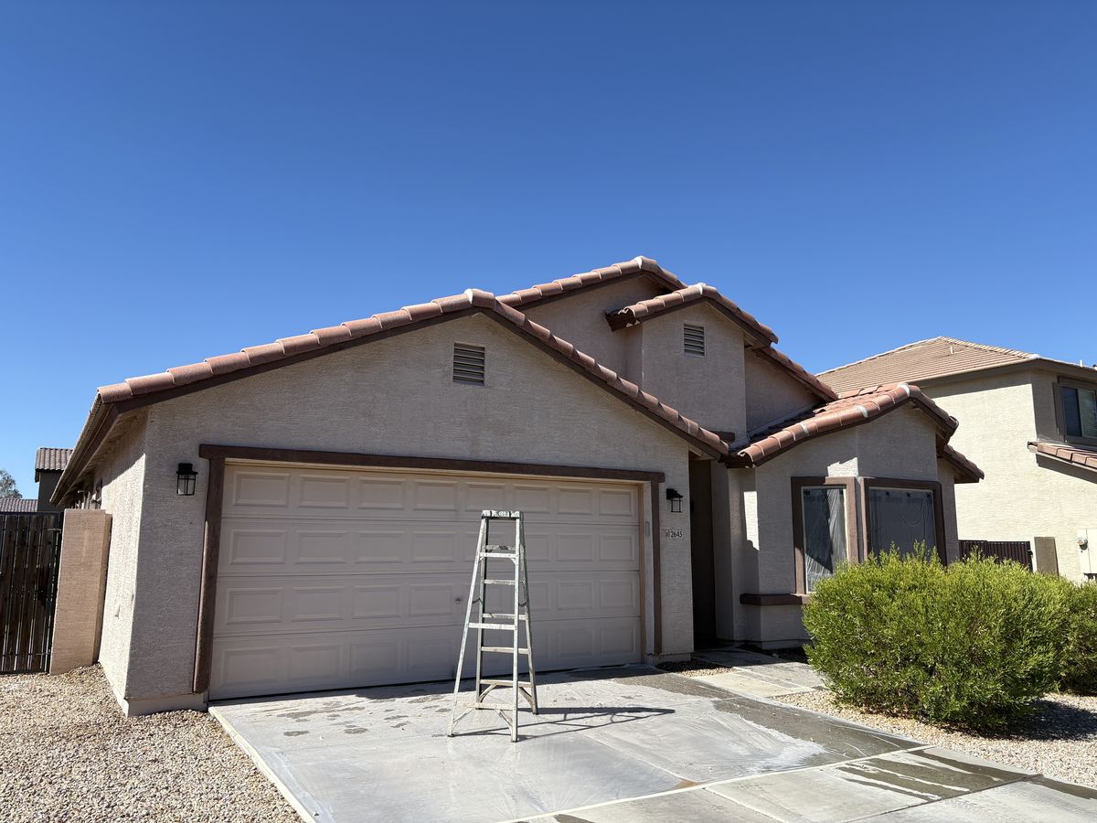 Stucco and trim exterior repaint — Royal Canyon Painting, Maricopa County AZ